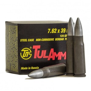 Munições Tulammo - 7,62x39 - 122grains