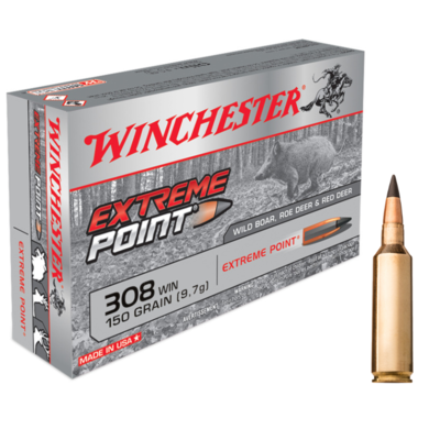 Munições Winchester Extreme Point - 308Win - 150grains