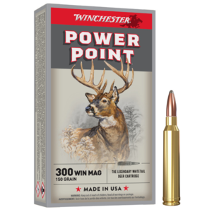 Munições Winchester Power Point Super X - 300WM - 180grains