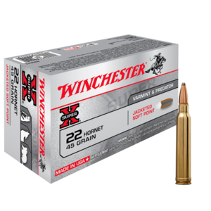 Munições Winchester Power Point - .22Hornet - 45grains
