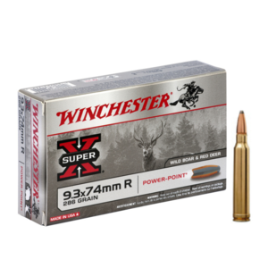 Munições Winchester Power Point Super X - 9.3x74 - 286grains