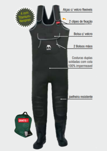 Bota calça Behr Trendex Neoprene 4mm