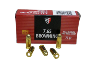 Munições Fiocchi FMJ - 7.65/32 Auto - 73grains