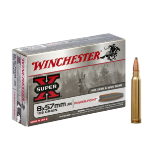 Munições Winchester Power-Point Super X - 8x57mm JRS- 195 grains